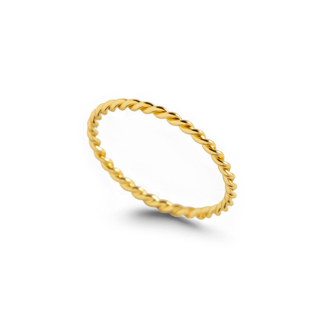 Dainty Braided Stacking Ring