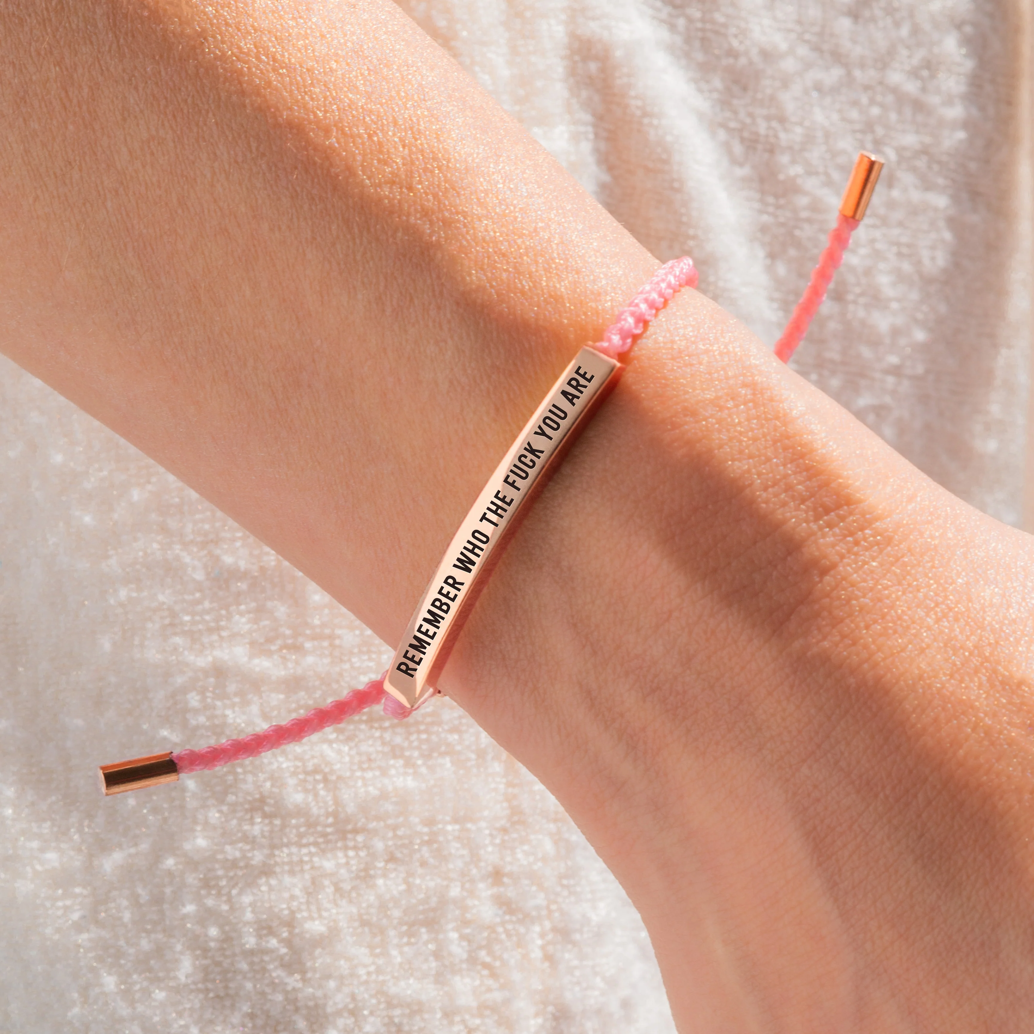 Bold Remember Who the F♥ck You Are Inspire Bracelet