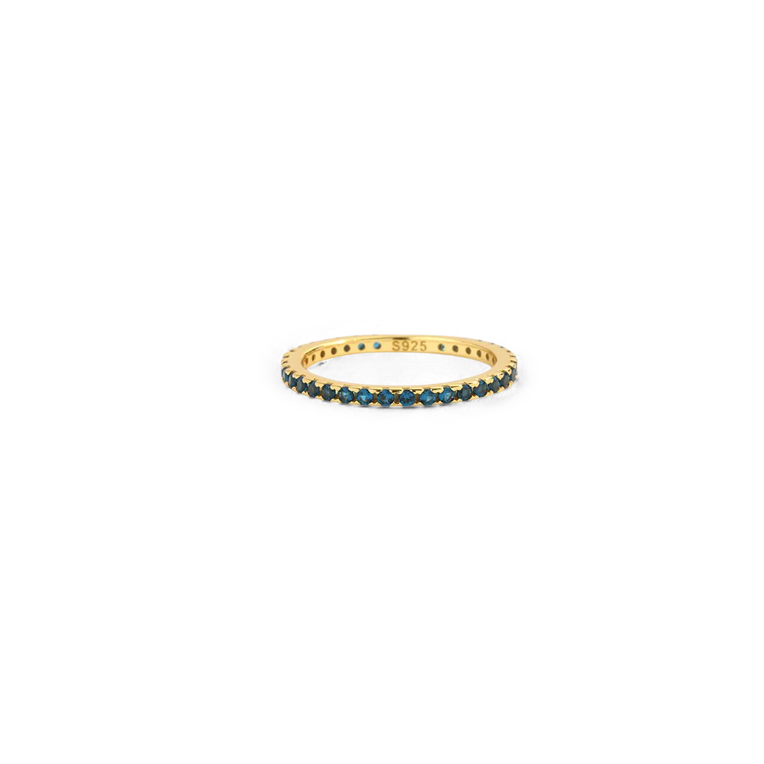 December Birthstone Eternity Stacking Ring