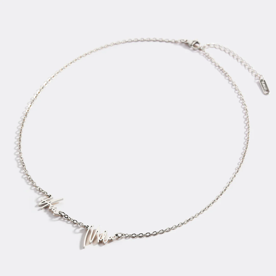 Monroe Double Name Necklace