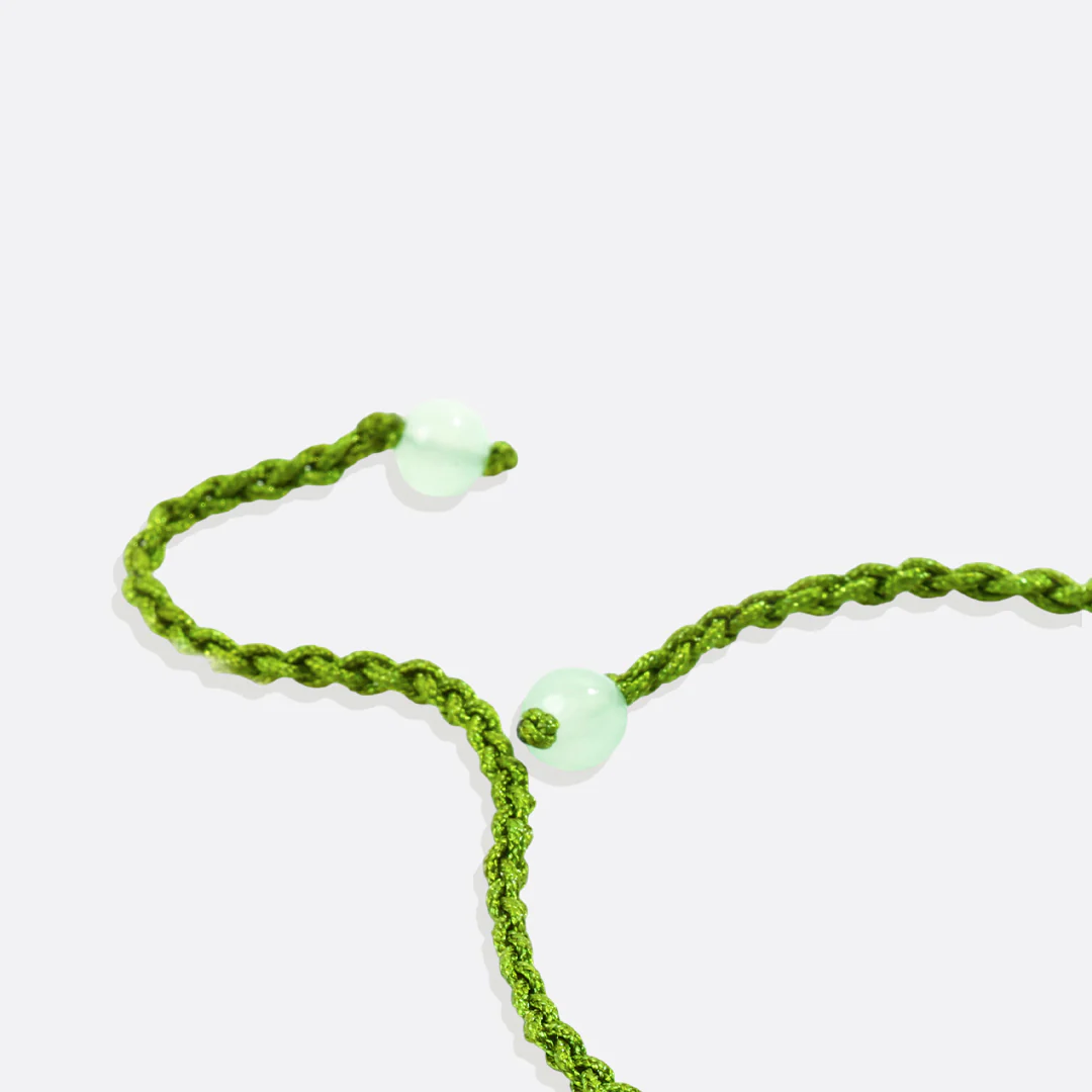 Jade Pearl & Lotus Prosperity String Bracelet