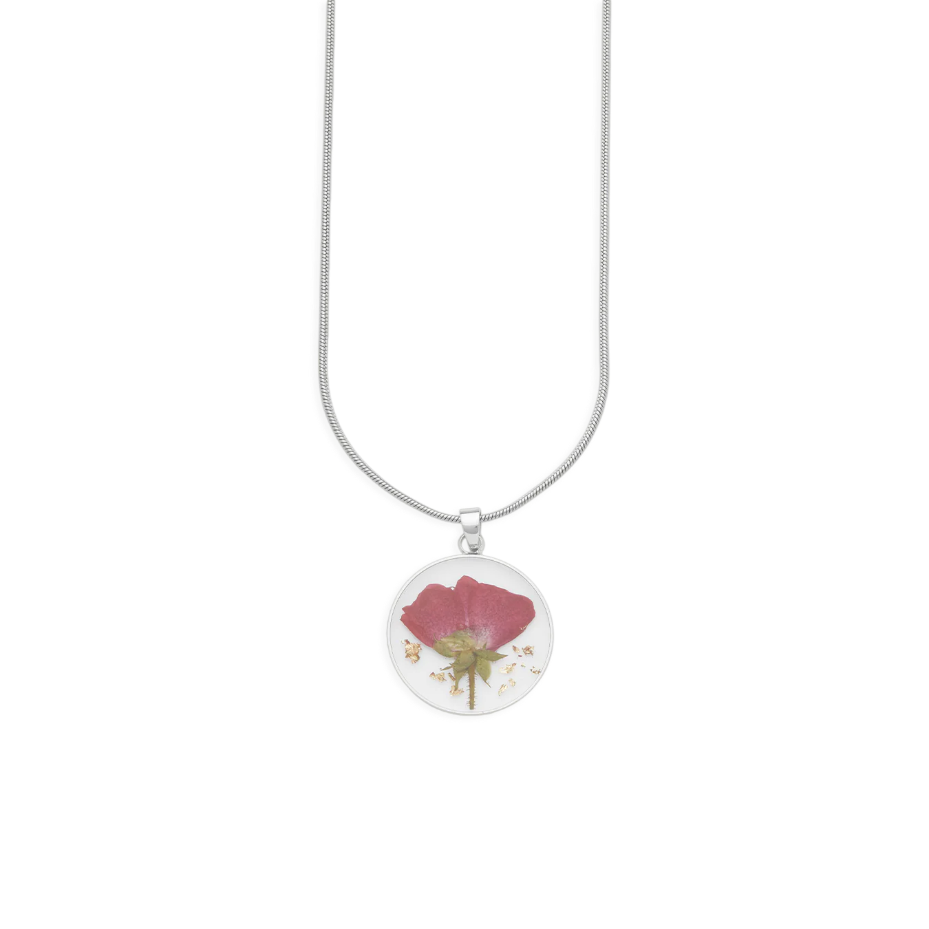 Pressed Birth Flower Necklace