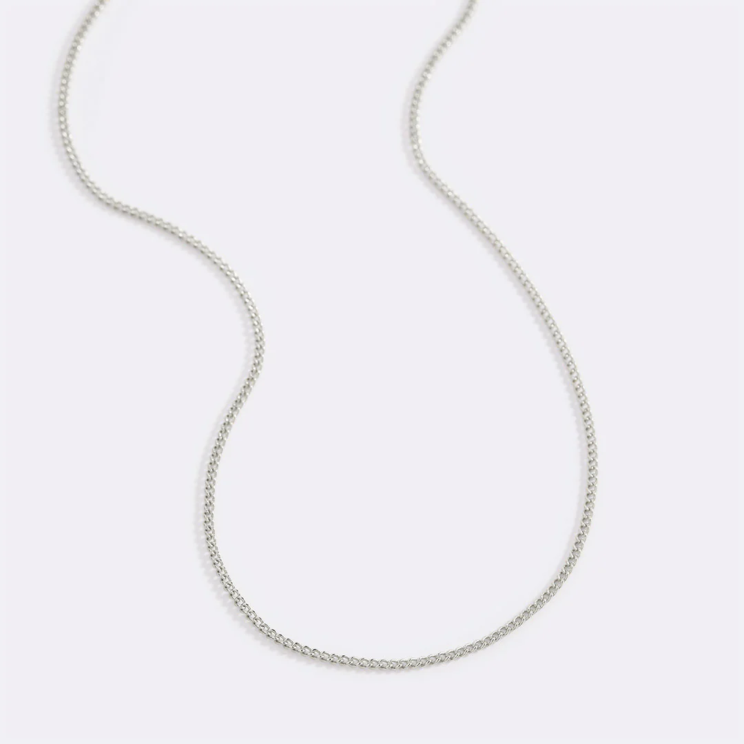 Italian Milano Sterling Silver Adjustable Chain Necklace
