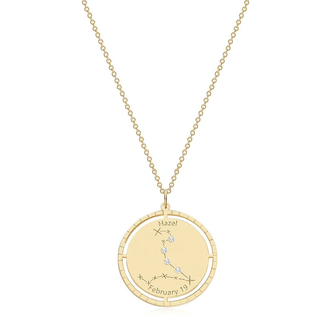 Personalized Constellation Pendant Necklace