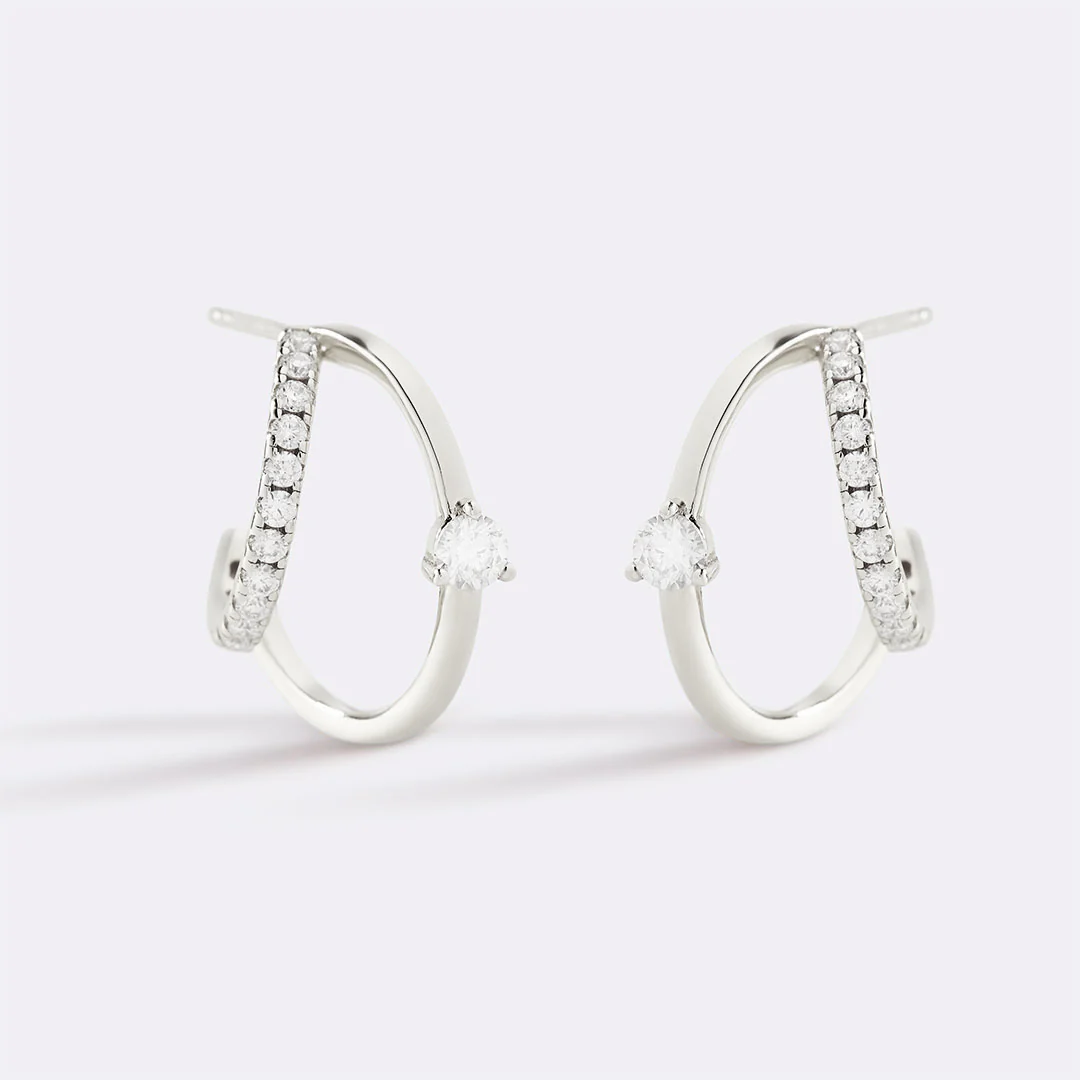 The Nova Double Hoop Earrings