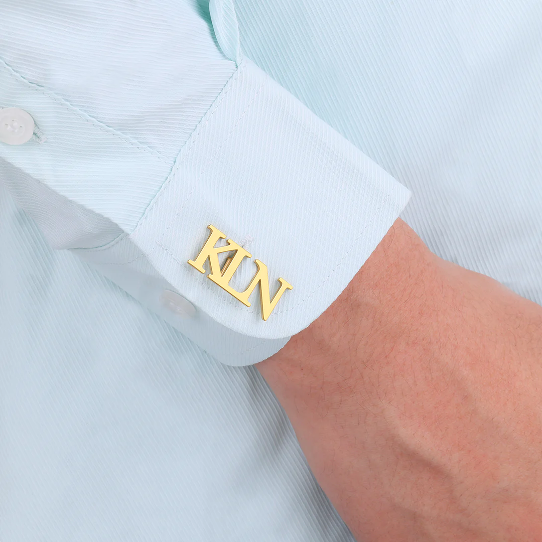 Monogrammed Cufflinks with Initials