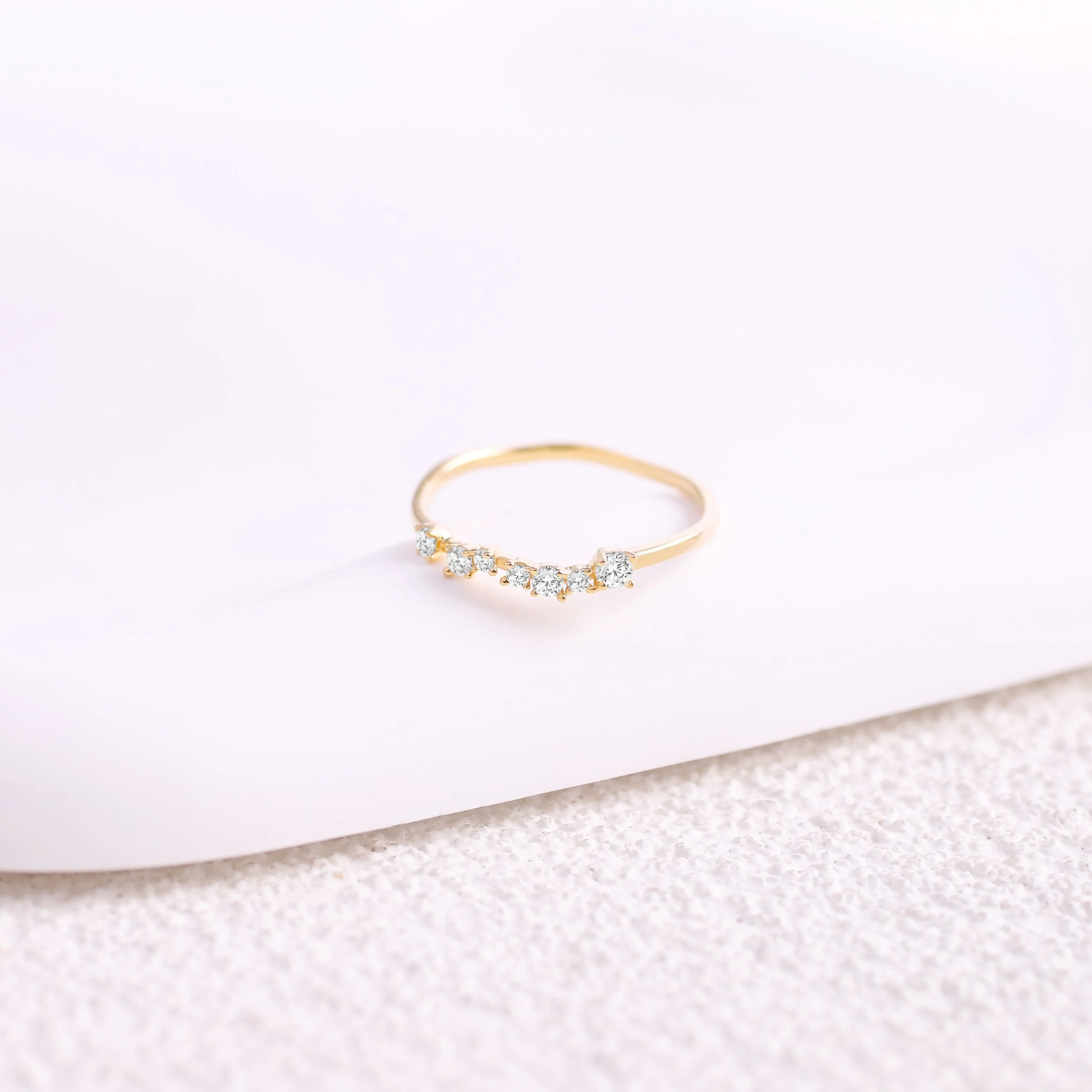Shimmer Diamond Ring