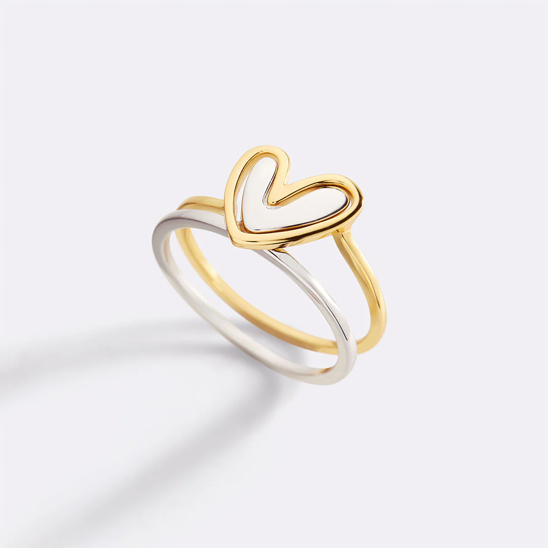 Self Love Layered Heart Ring