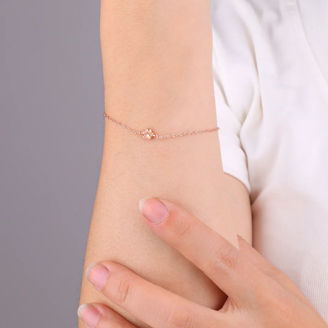 Tiny Pawprint Bracelet