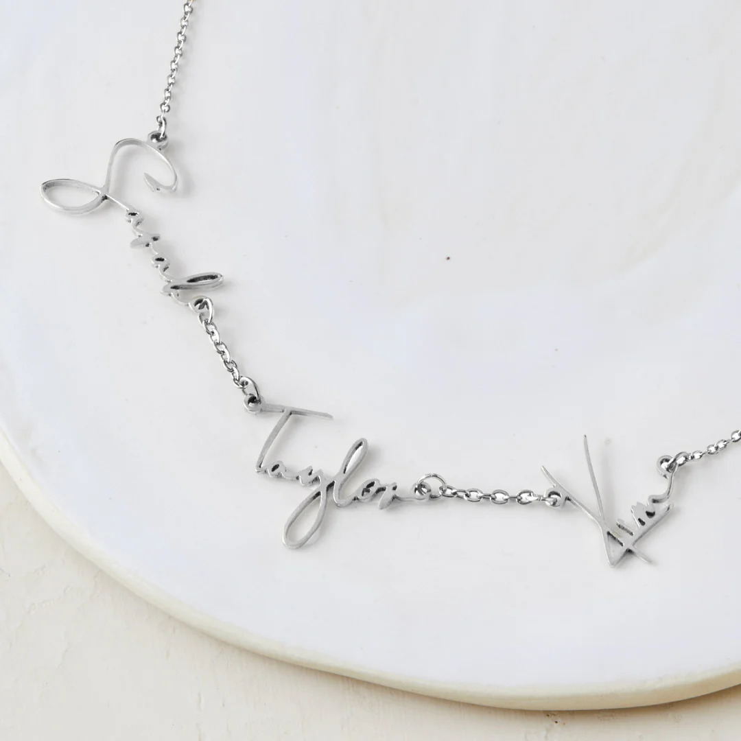 Monroe Triple Name Necklace