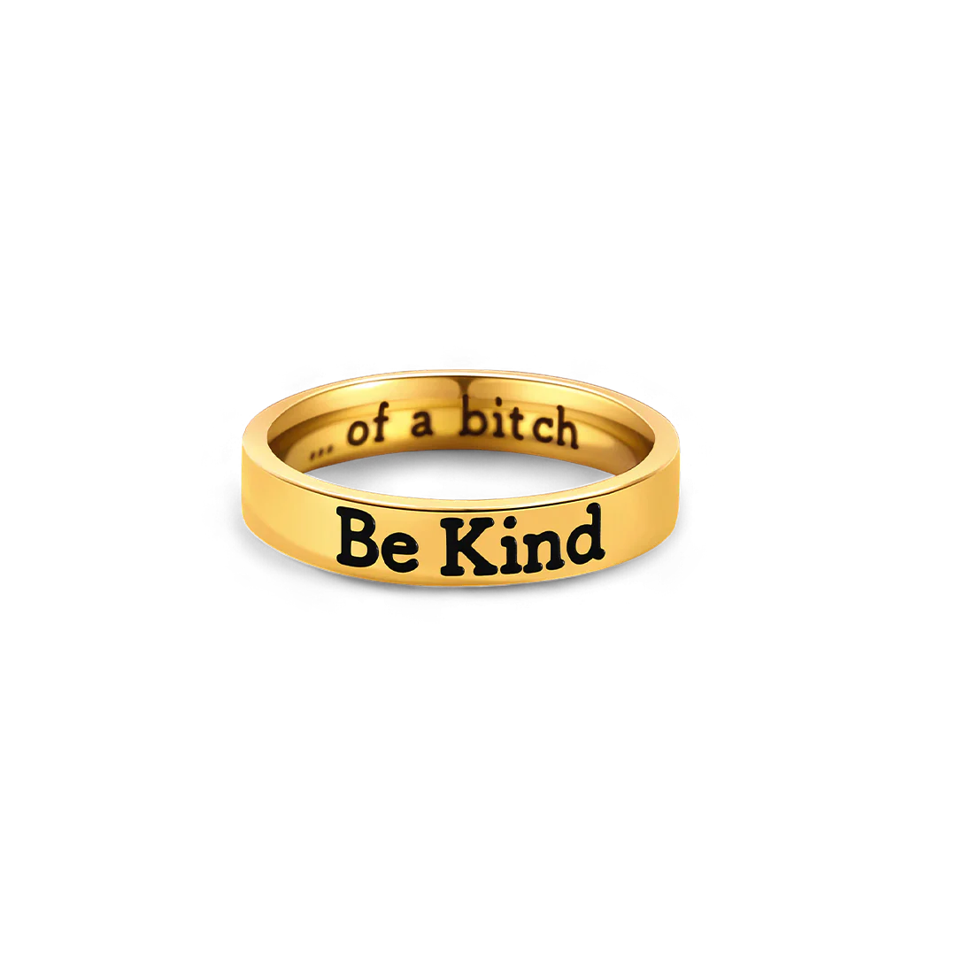 Be Kind Mantra Ring