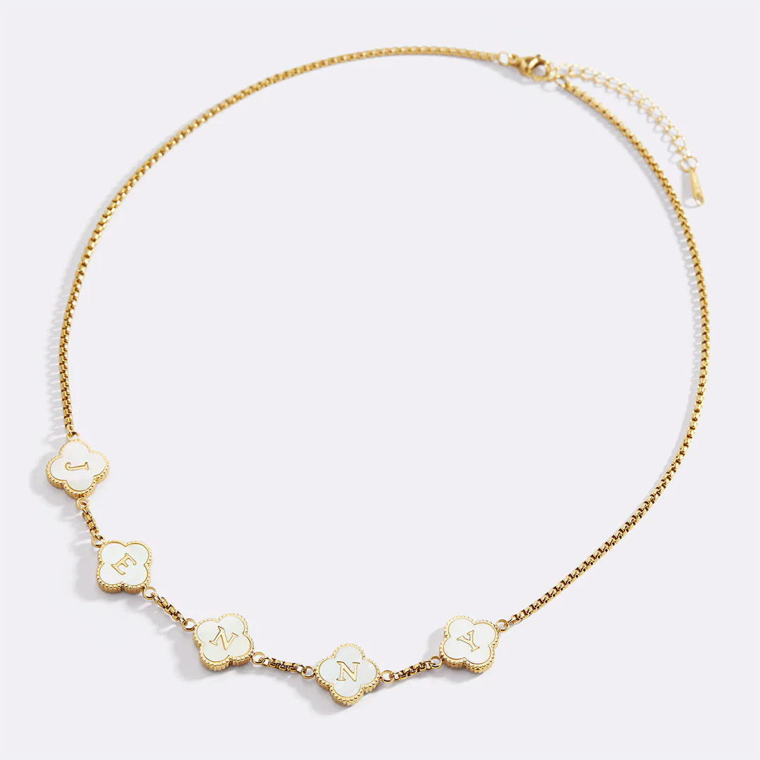 Clover Custom Name Necklace