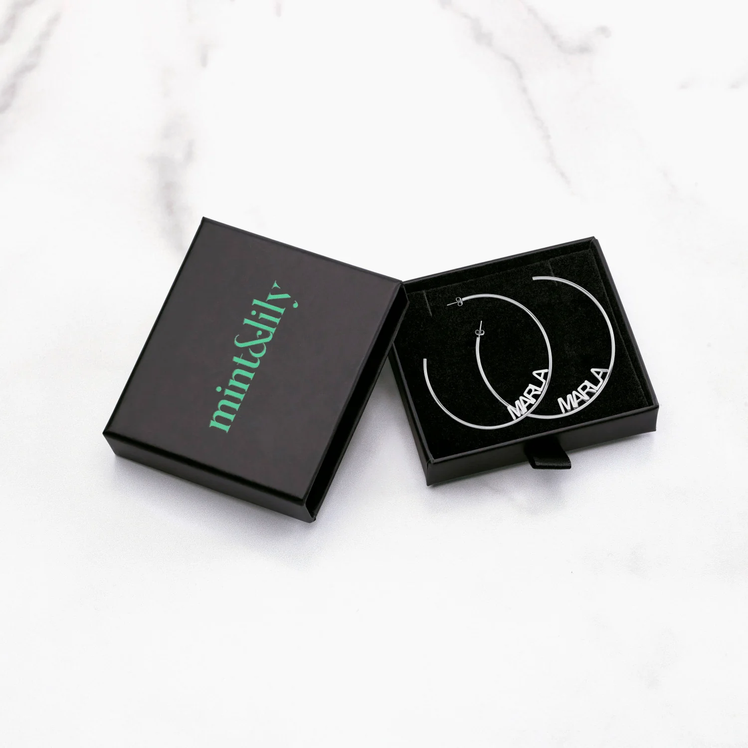 Personalized Name Hoop Earrings