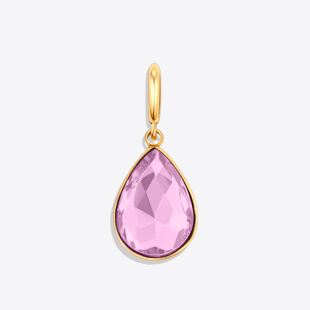 Teardrop Birthstone Charm