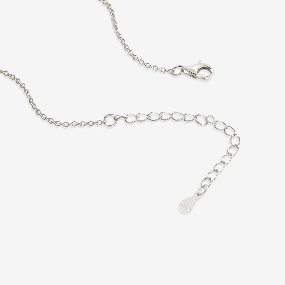 Pave Block Letter Name Necklace