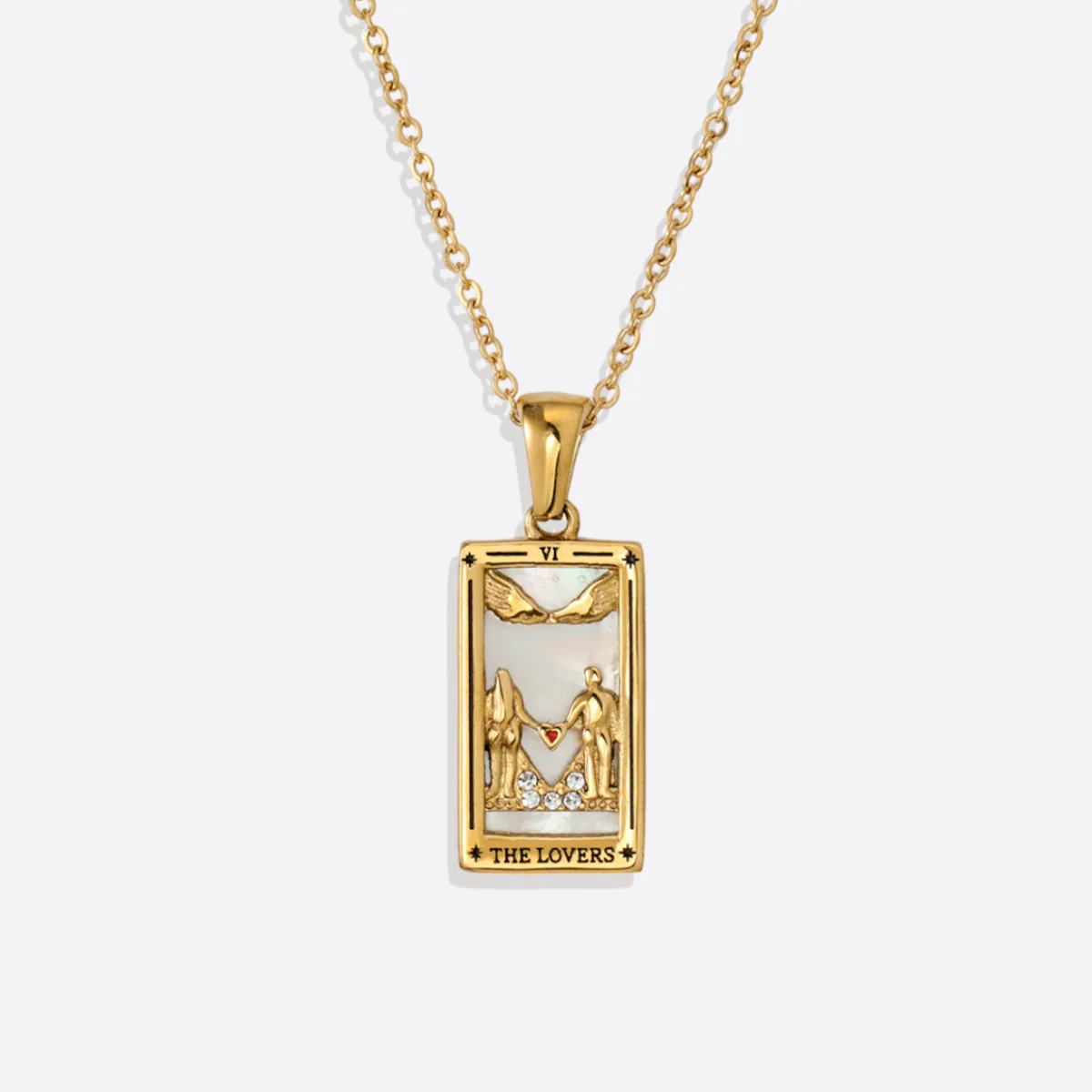 The Lovers Tarot Necklace