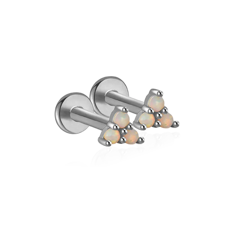 Opal Trio Sleeper Stud Earrings | 18g