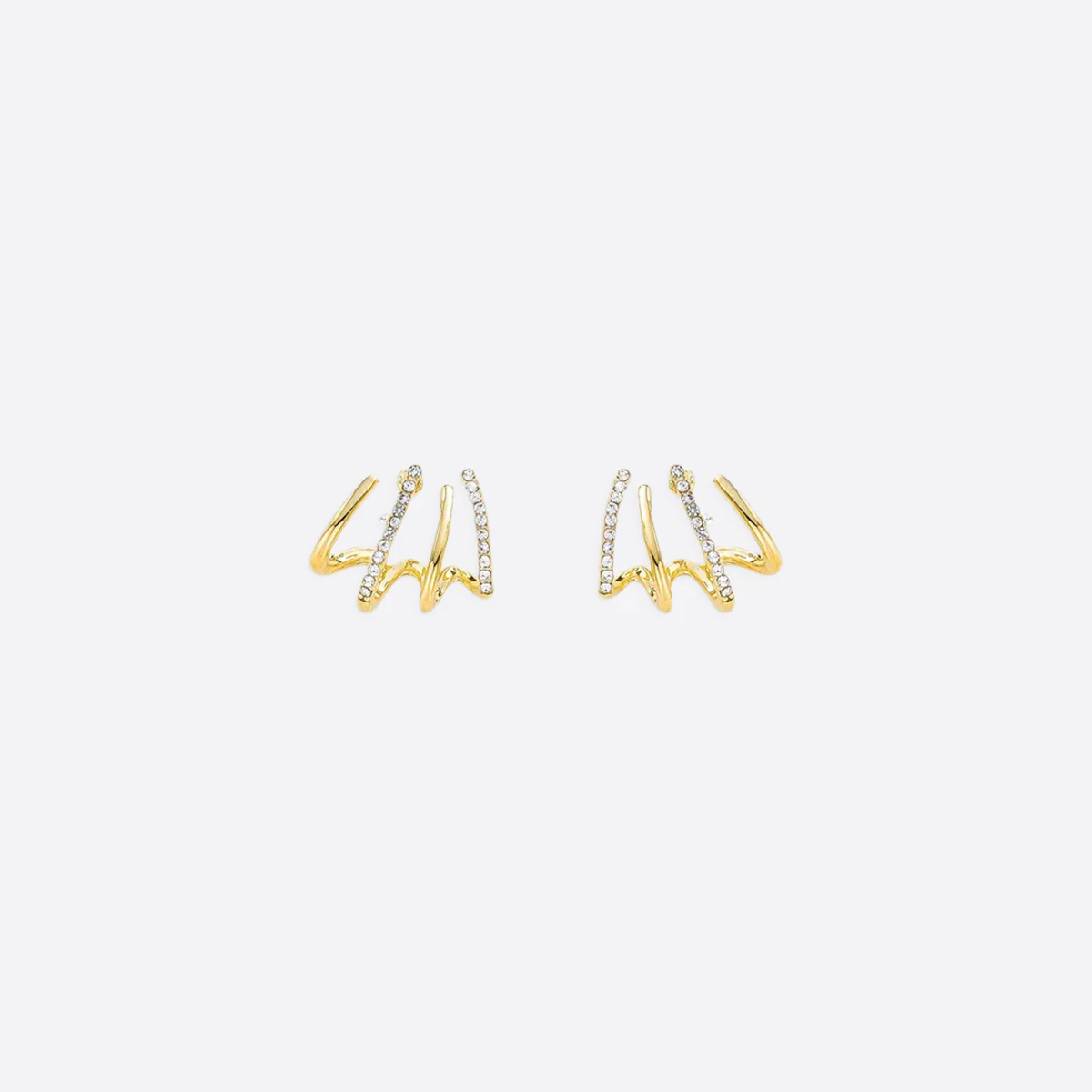 Claw Stud Wrap Earrings