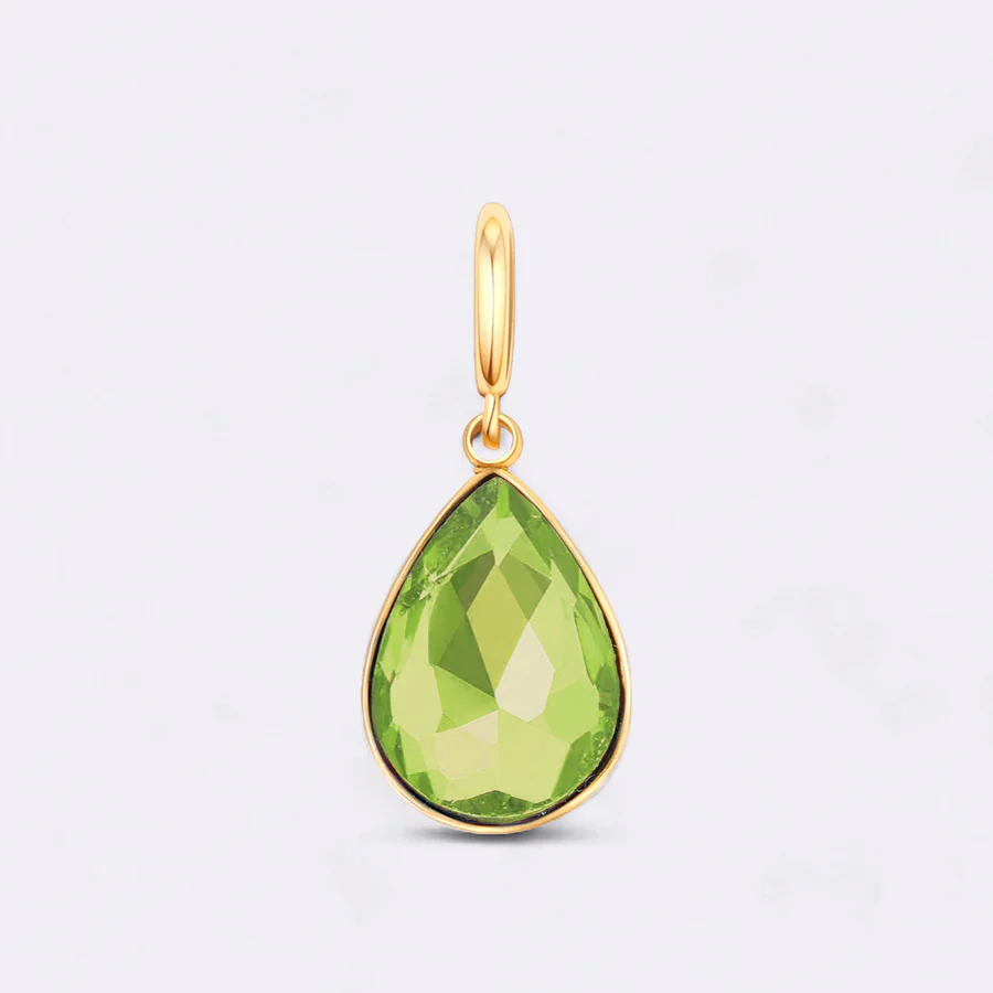 Teardrop Birthstone Charm