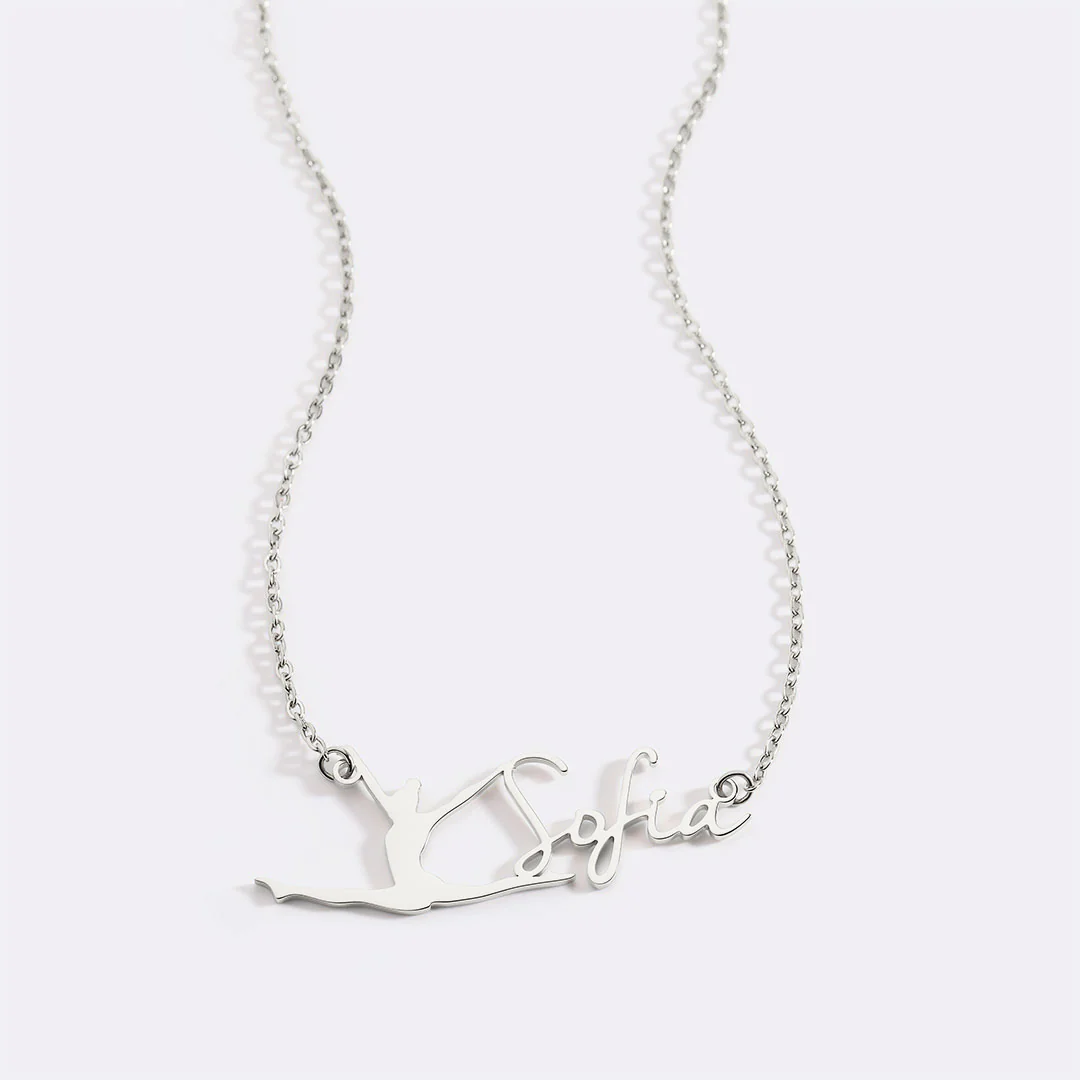 Custom Gymnast Name Pendant