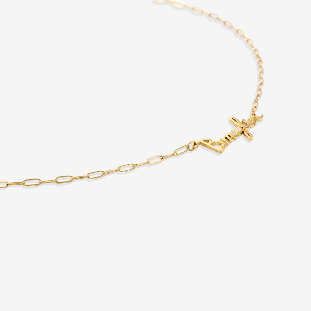 Fairy Name Necklace with Box Chain