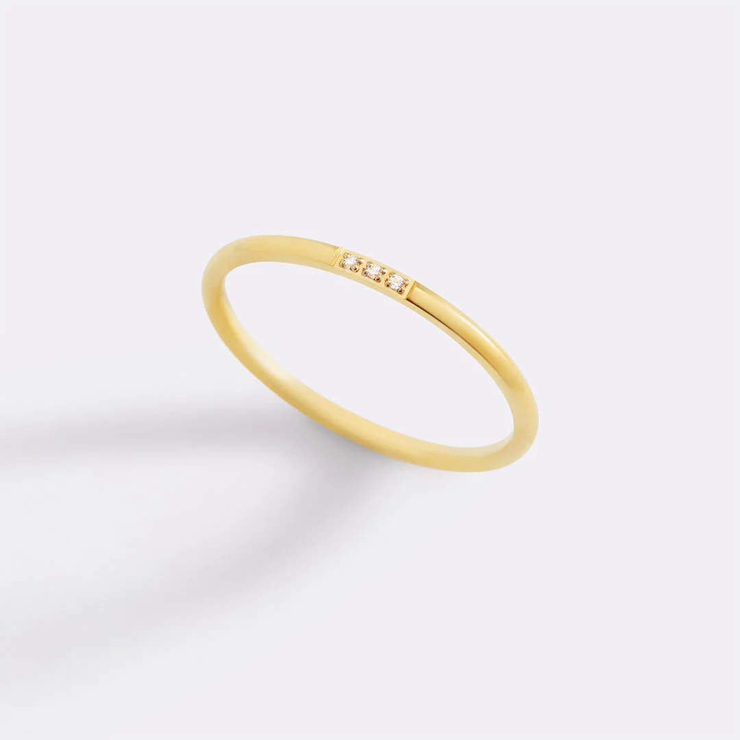 Dainty Diamonds Stacking Ring