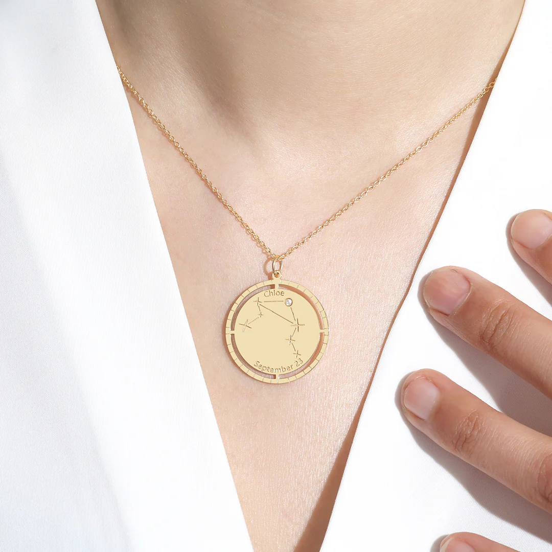 Personalized Constellation Pendant Necklace