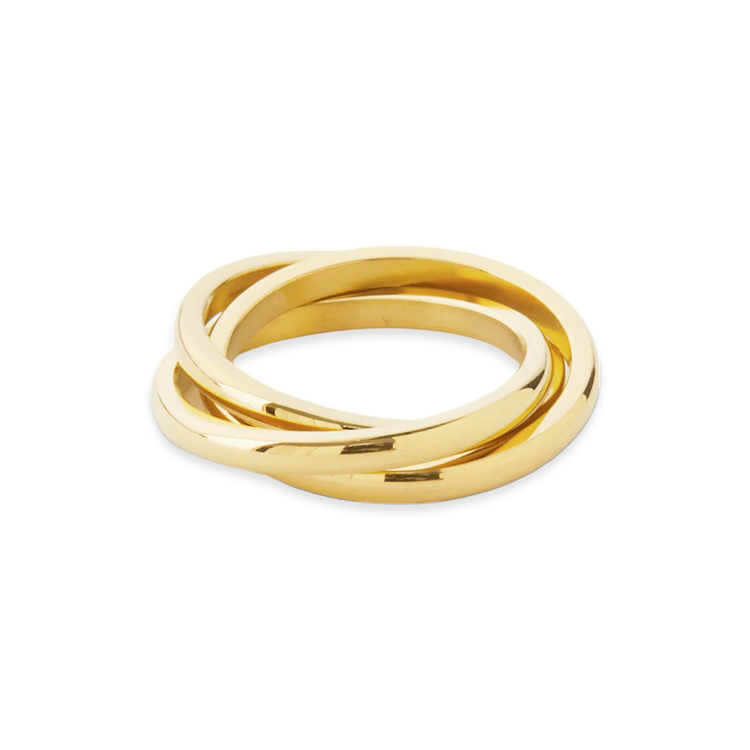 Dainty Interlocking Fidget Ring