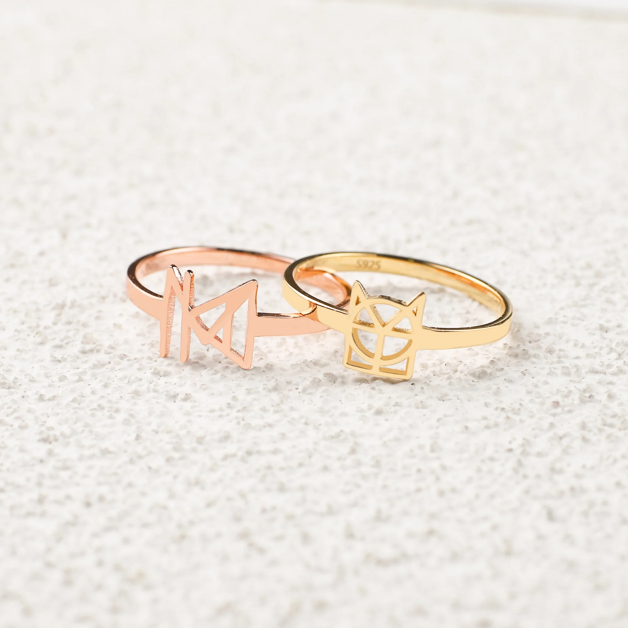 Monogram Name Ring
