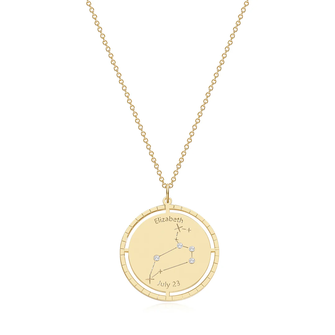 Personalized Constellation Pendant Necklace
