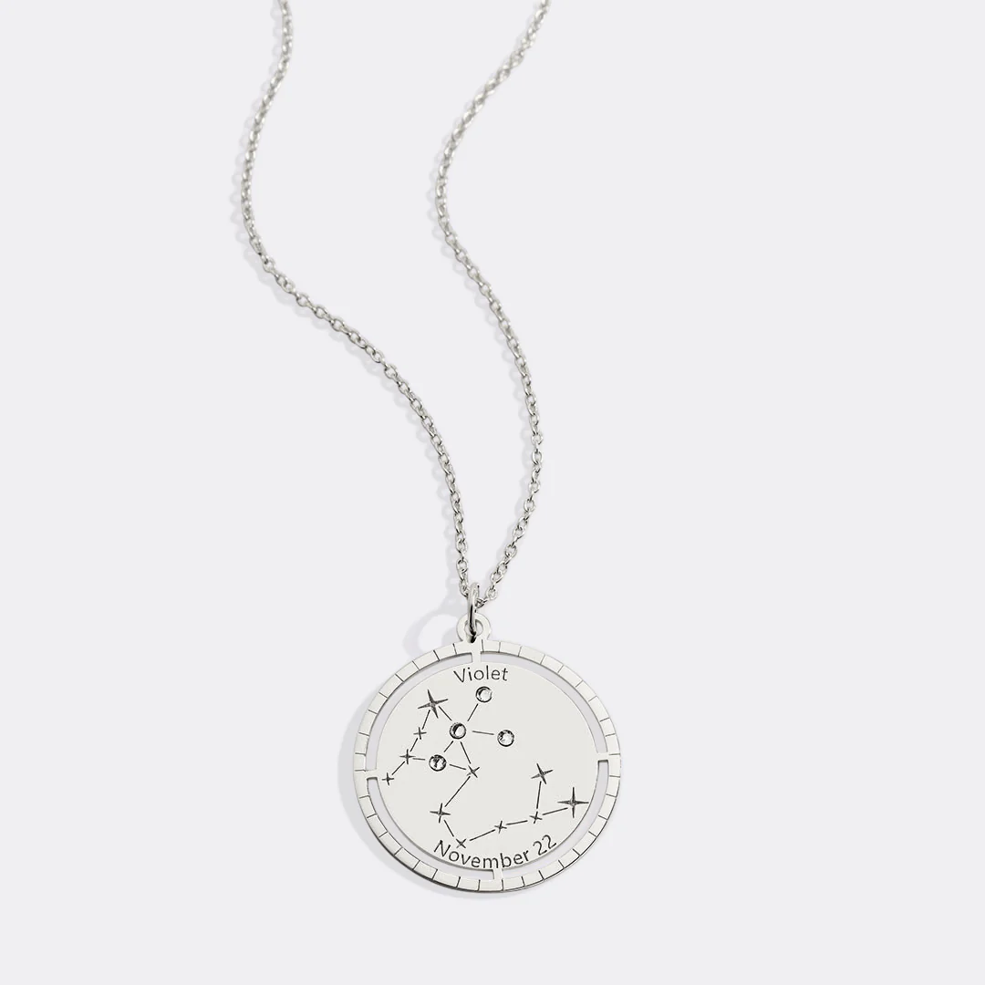 Personalized Constellation Pendant Necklace