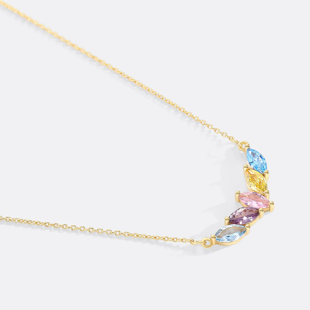 Elegant Family Birthstone Necklace