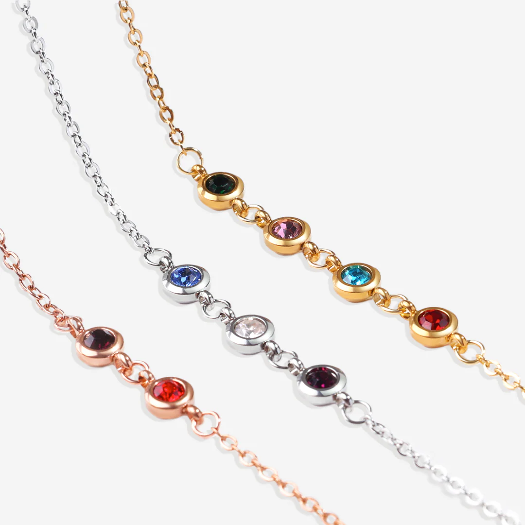 Personalized Birthstone Bracelet