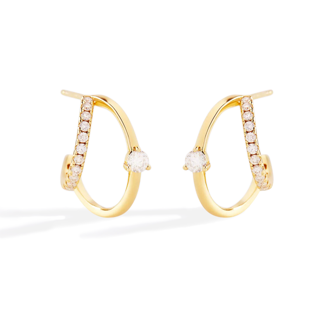 The Nova Double Hoop Earrings