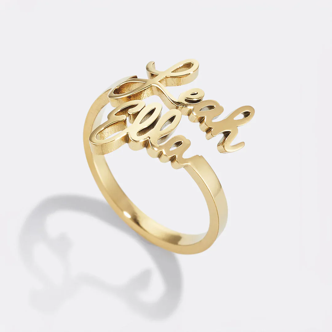 Double Name Ring