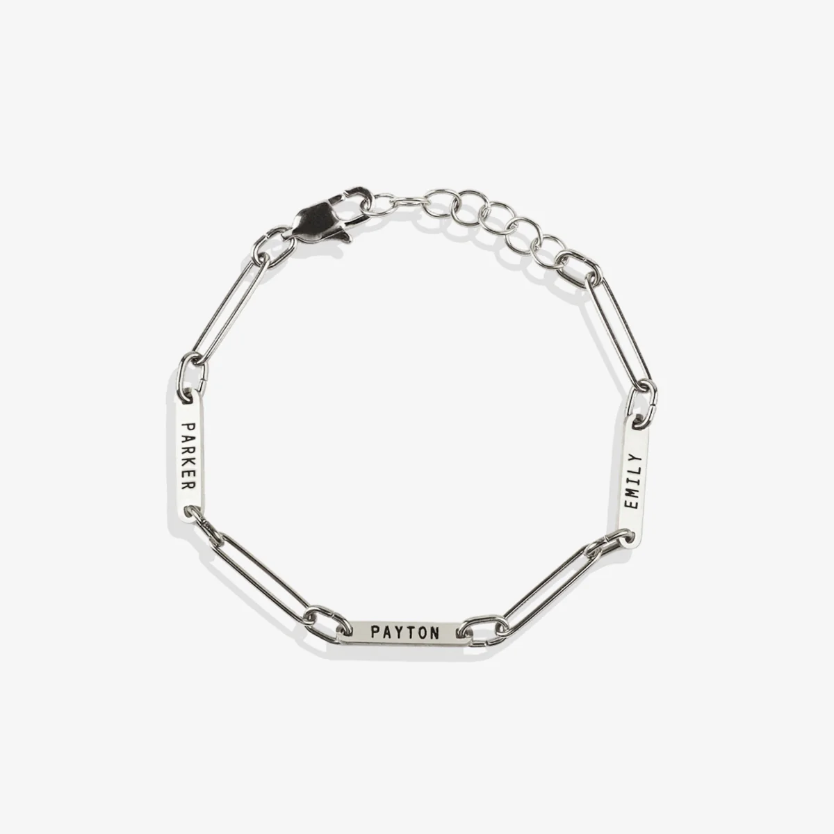 Personalized Paperclip Name Bracelet