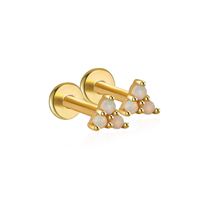 Opal Trio Sleeper Stud Earrings | 18g