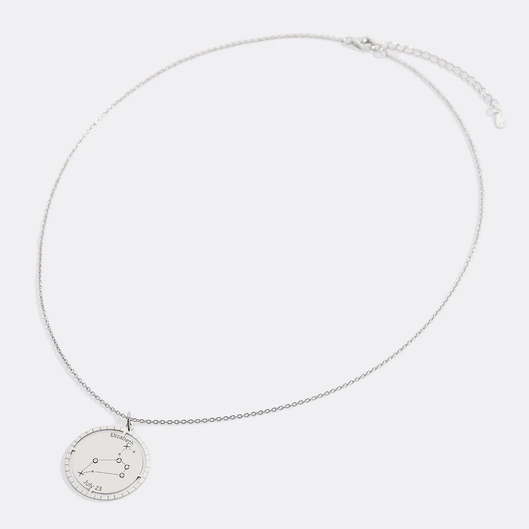 Personalized Constellation Pendant Necklace