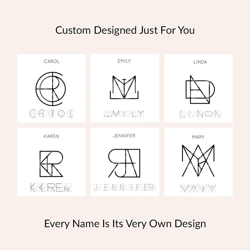 Monogram Name Earrings