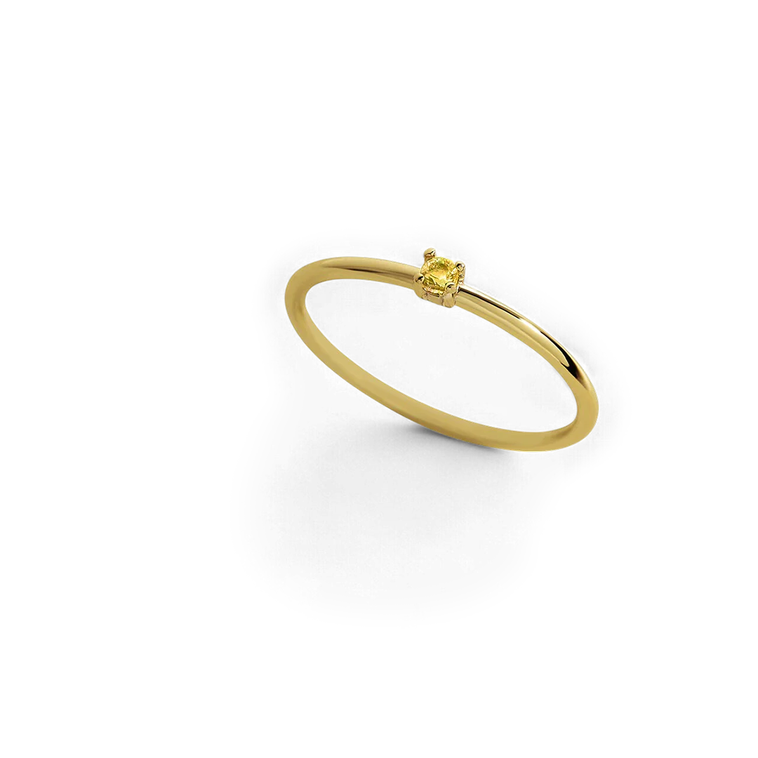 Super Dainty Birthstone Stacking Ring