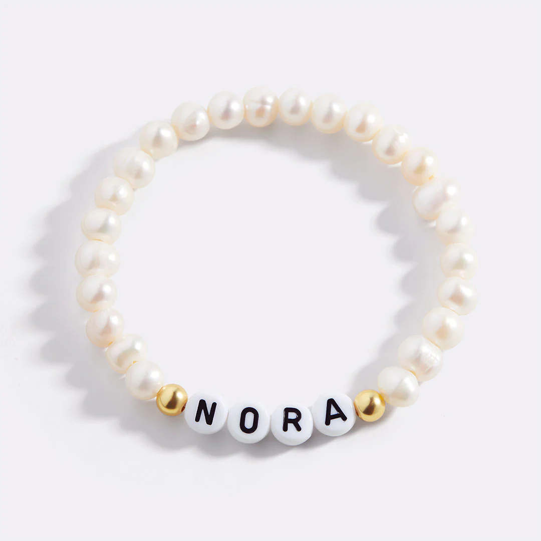 Custom Pearl Beaded Friendship Bracelet