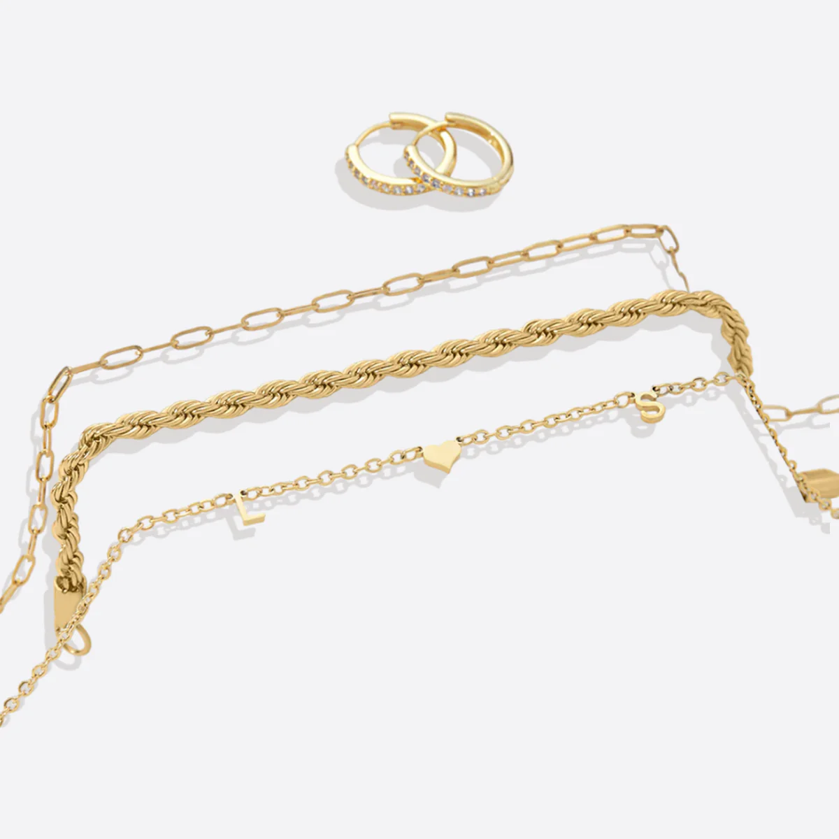 Pave Huggie Hoop Earrings