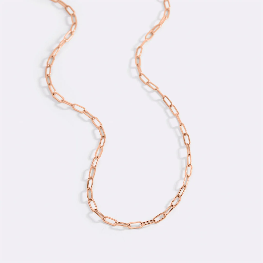 Thin Paperclip Necklace