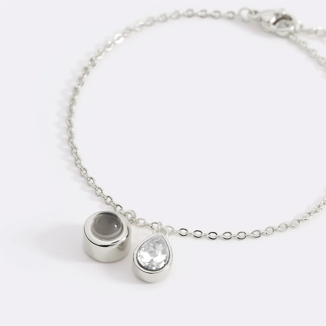 Birthstone Photo Bracelet