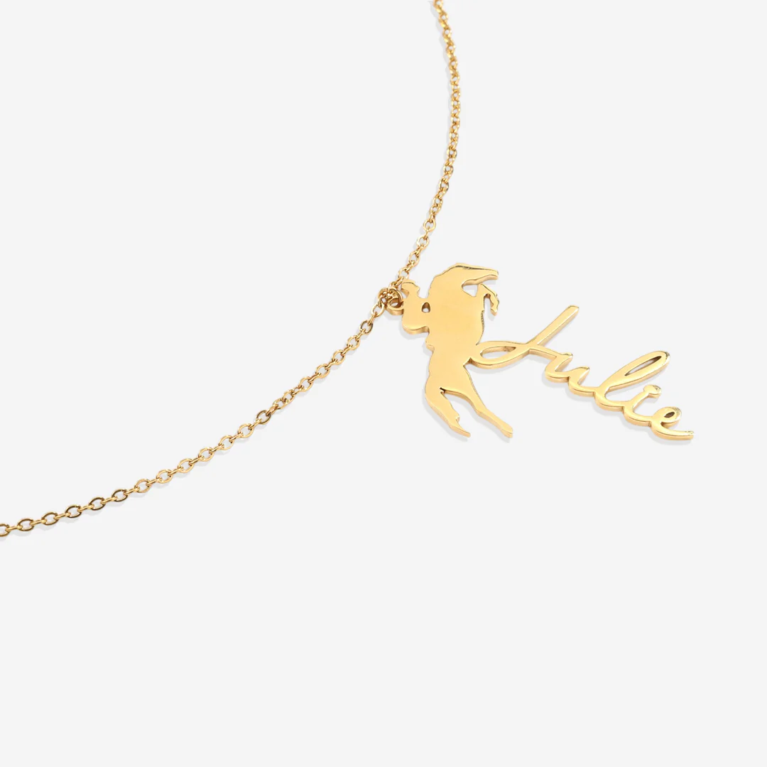 Equestrian Name Necklace