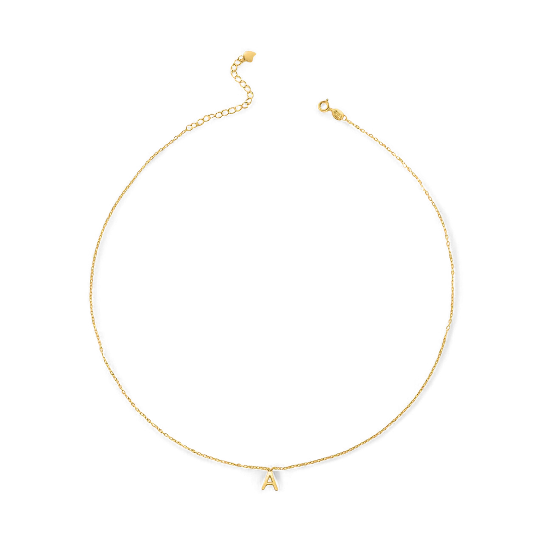 Chunky Letter Pendant Necklace