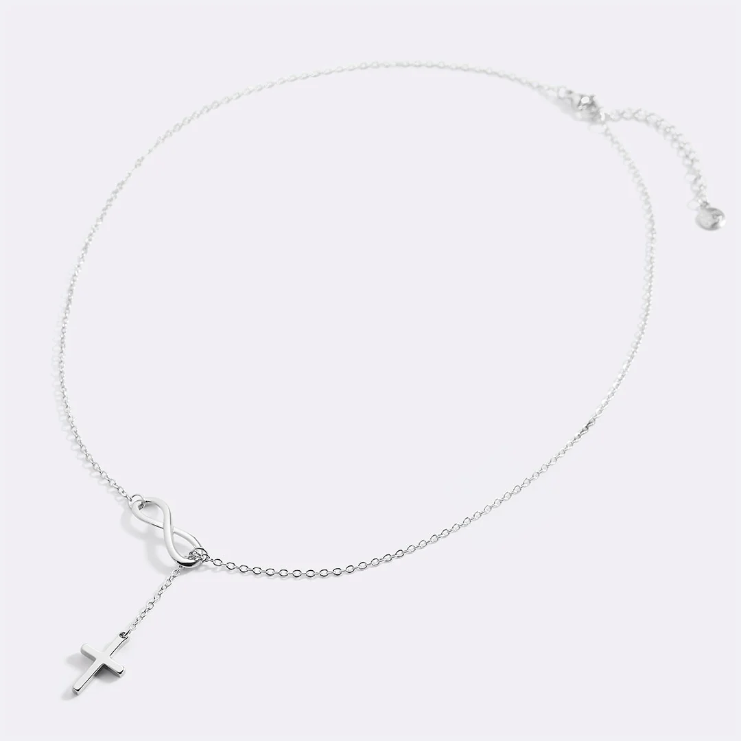 Infinity Cross Pendant Necklace
