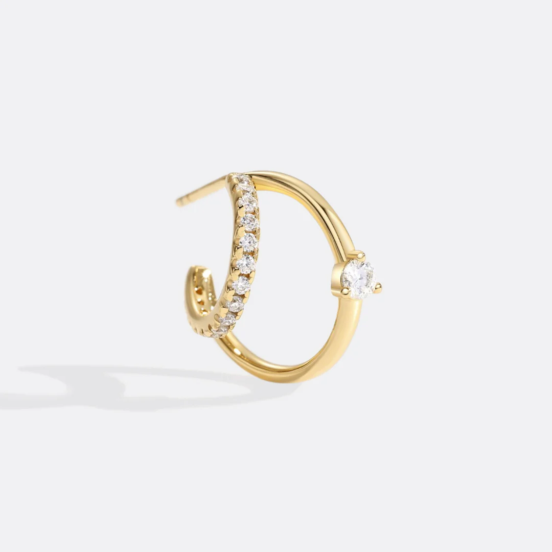 The Nova Double Hoop Earrings