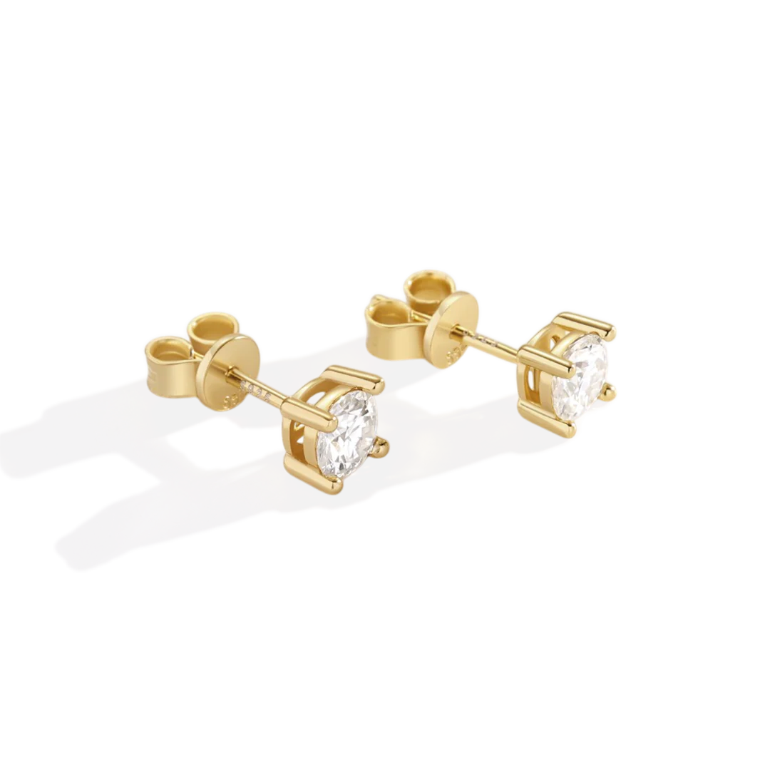 Classic Diamond Stud Earrings