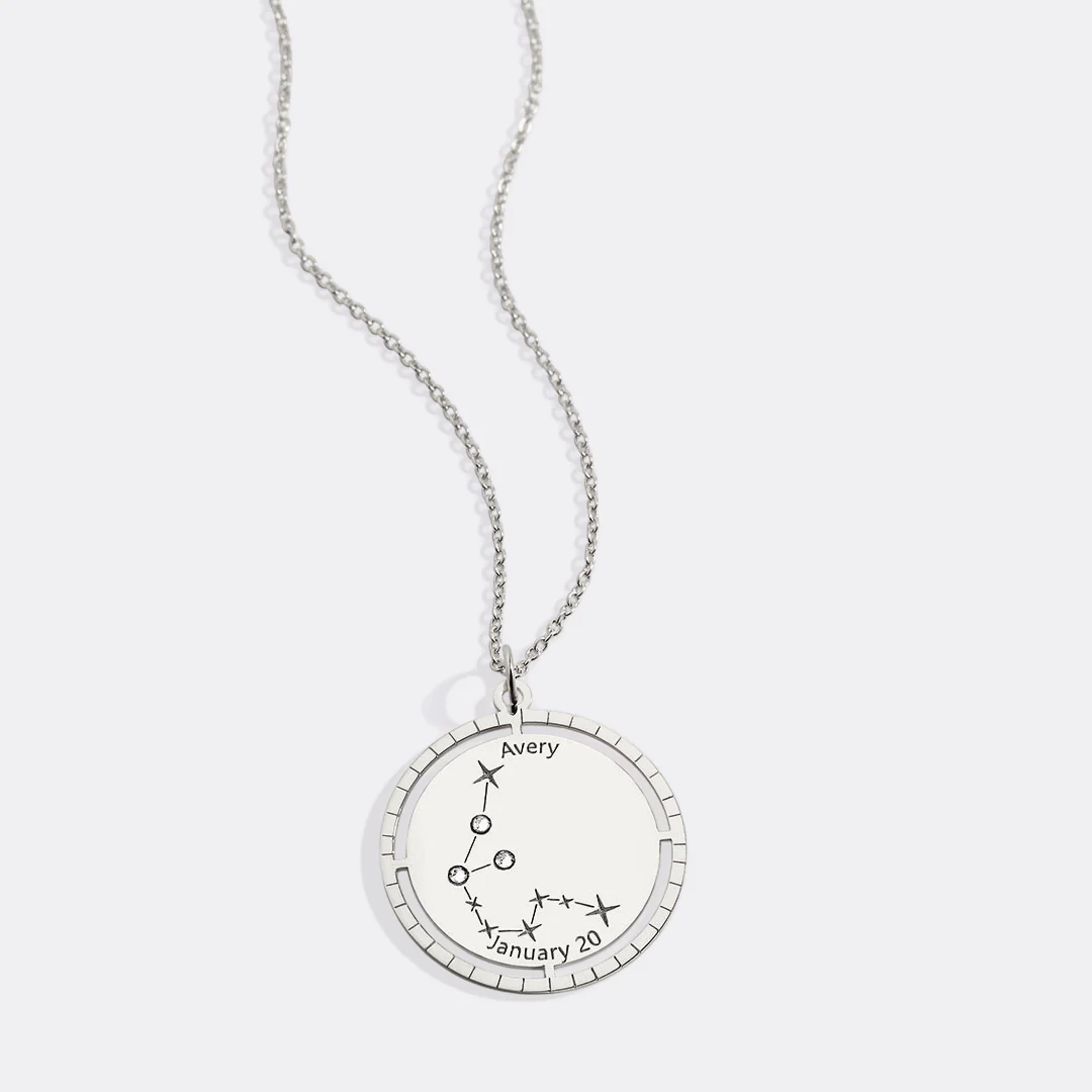 Personalized Constellation Pendant Necklace